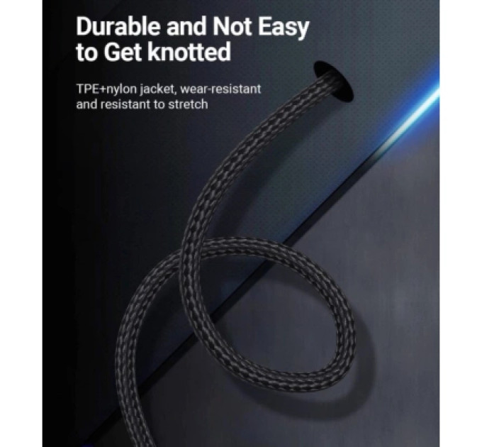 Vention Дата кабель USB 2.0 C Male to C Male 5A Cable Gray 2M Aluminum Alloy Type VENTION (TAEHH)