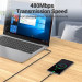 Vention Дата кабель USB 2.0 C Male to C Male 5A Cable Gray 2M Aluminum Alloy Type VENTION (TAEHH)