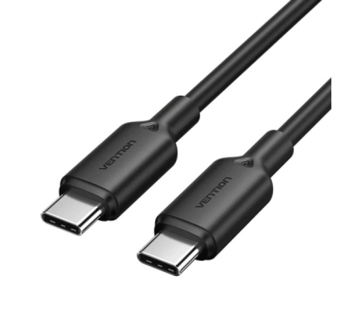 Vention Дата кабель USB 2.0 Type-C Male to Type-C Male 3A Cable 1M Black PVC Type VENTION (TRCBF)