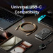 Vention Дата кабель USB 2.0 Type-C Male to Type-C Male 3A Cable 1M Gold Aluminum Alloy Type VENTION (TRDJF)