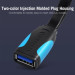 Vention Дата кабель Flat USB3.0 Extension Cable 2M Black VENTION (VAS-A13-B200)