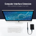 Vention Дата кабель Flat USB3.0 Extension Cable 2M Black VENTION (VAS-A13-B200)