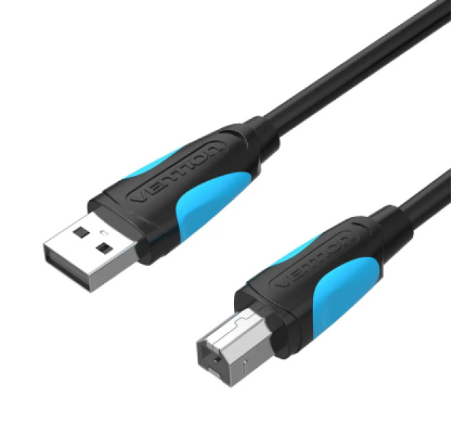 Vention Дата кабель USB2.0 A Male to B Male Print Cable 1M Black VENTION (VAS-A16-B100)