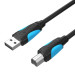 Vention Дата кабель USB2.0 A Male to B Male Print Cable 1M Black VENTION (VAS-A16-B100)
