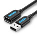 Vention Дата кабель USB 2.0 A Male to A Female Extension Cable 0.5M black PVC Type VENTION (CBIBD)