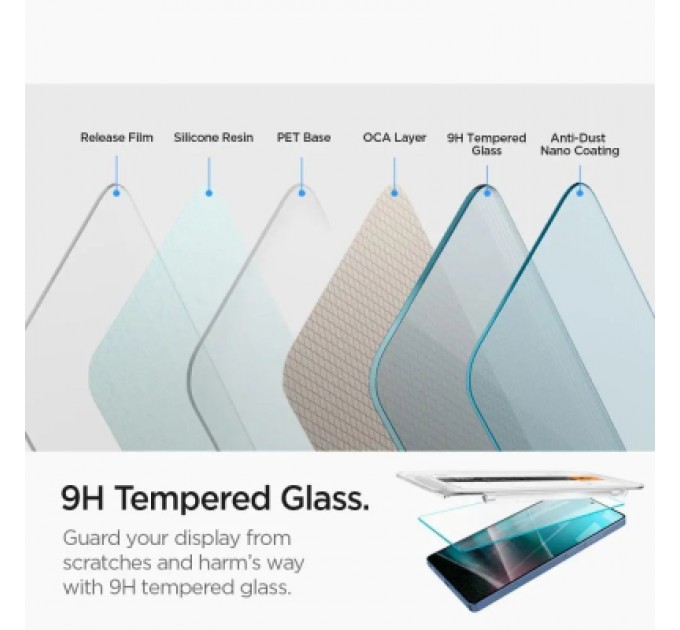 Скло захисне Spigen tR EZ Fit HD Samsung Galaxy S25 Ultra 2 pcs (AGL09082)