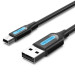 Vention Дата кабель USB 2.0 A Male to Mini-B Male Cable 1M Black PVC Type VENTION (COMBF)