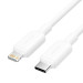 Vention Дата кабель USB 2.0 Type-C Male to Lightning Male 3A Cable 1M White PVC Type VENTION (LAKWF)