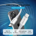 Vention Дата кабель USB 2.0 Type-C Male to Lightning Male 3A Cable 1M White PVC Type VENTION (LAKWF)