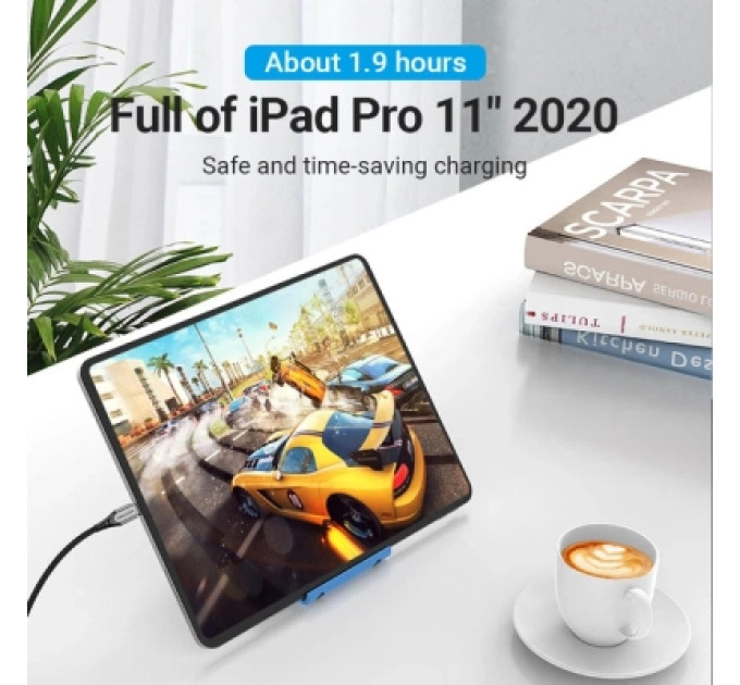 Vention Дата кабель USB 2.0 C Male to C Male Cable 2M Gray Aluminum Alloy Type VENTION (TADHH)
