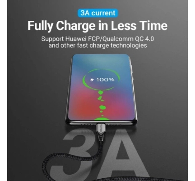 Vention Дата кабель USB 2.0 C Male to C Male Cable 2M Gray Aluminum Alloy Type VENTION (TADHH)