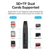 Vention Зчитувач флеш-карт 2-in-1 USB 3.0 A Card Reader(SD+TF) Black Dual Drive Letter VENTION (CLGB0)