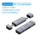 Vention Зчитувач флеш-карт 2-in-1 USB 3.0 A+C Card Reader(SD+TF) Gray Dual Drive Letter Aluminum Alloy Type VENTION (CLLH0)