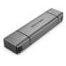 Vention Зчитувач флеш-карт 2-in-1 USB 3.0 A+C Card Reader(SD+TF) Gray Dual Drive Letter Aluminum Alloy Type VENTION (CLLH0)