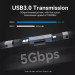 Vention Зчитувач флеш-карт 2-in-1 USB 3.0 A+C Card Reader(SD+TF) Gray Dual Drive Letter Aluminum Alloy Type VENTION (CLLH0)