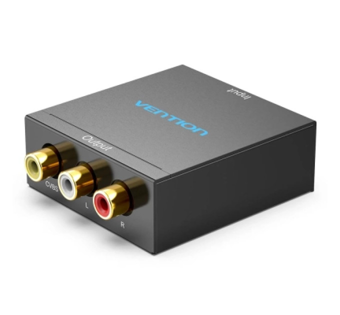 Vention Конвертор HDMI to RCA Converter Black Metal Type VENTION (AEEB0)