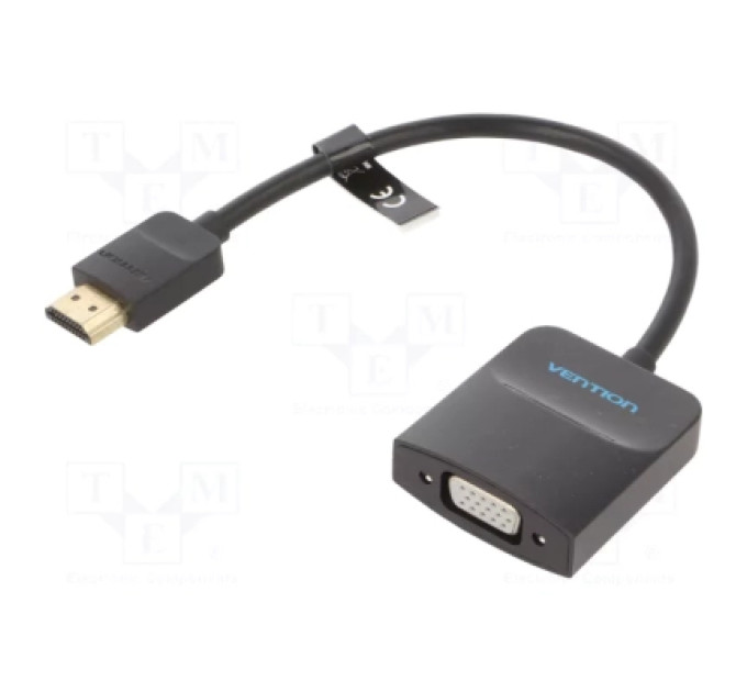 Vention Перехідник HDMI to VGA Converter 0.15M Black VENTION (42154)