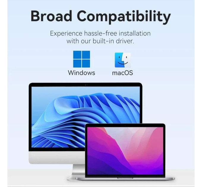 Vention Перехідник USB-C + USB-A to HDMI Adapter 0.15M Gray Aluminium Alloy Type VENTION (ACYHB)