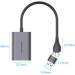 Vention Перехідник USB-C + USB-A to HDMI Adapter 0.15M Gray Aluminium Alloy Type VENTION (ACYHB)