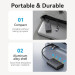 Vention Перехідник USB-C + USB-A to HDMI Adapter 0.15M Gray Aluminium Alloy Type VENTION (ACYHB)