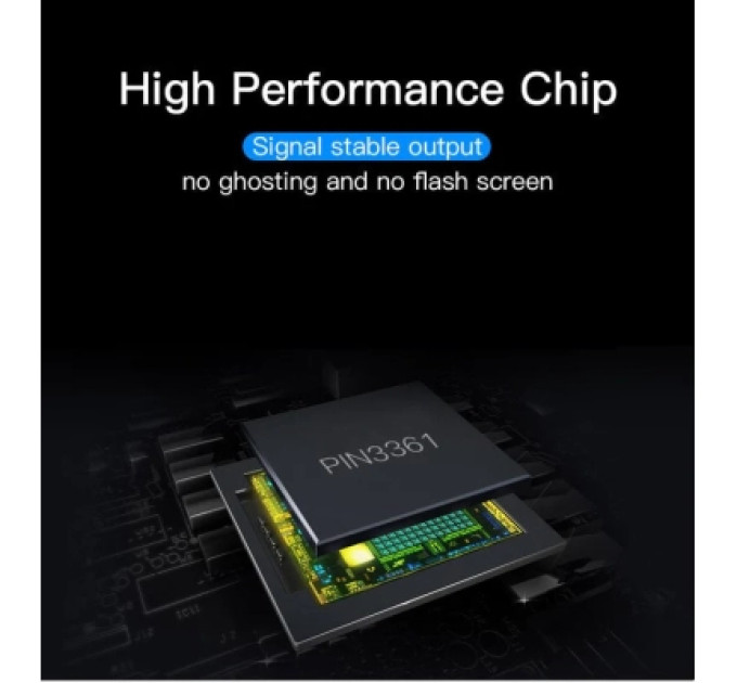 Vention Перехідник DP to HDMI Converter 0.15M Black VENTION (HBGBB)