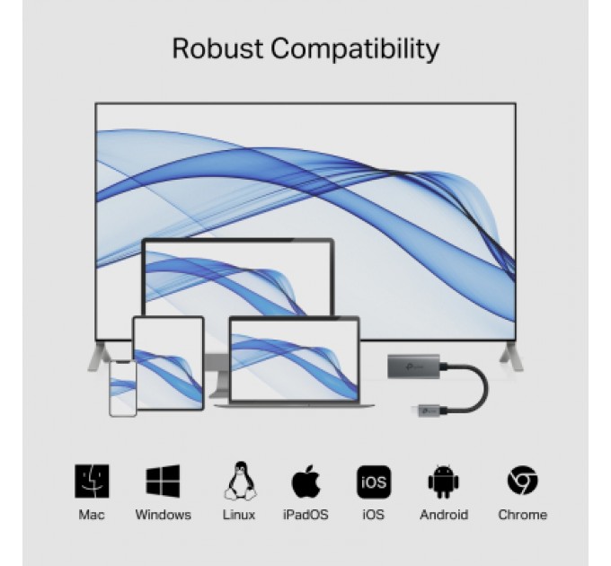 Перехідник USB-C F to HDMI M black TP-Link (UA520C)