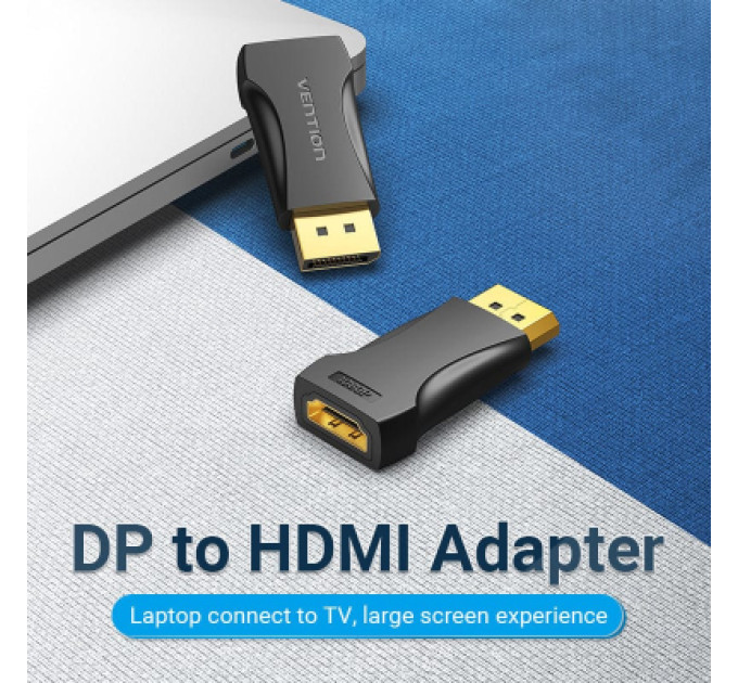 Vention Перехідник DisplayPort Male to HDMI Female Adapter Black VENTION (HBOB0)