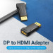 Vention Перехідник DisplayPort Male to HDMI Female Adapter Black VENTION (HBOB0)