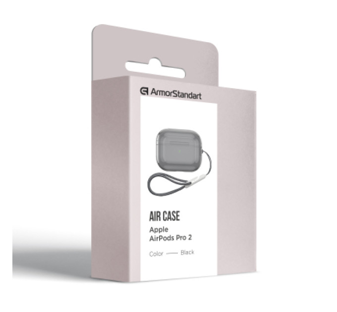 Armorstandart Чохол для навушників Armorstandart Air для Apple Airpods Pro 2 Black (ARM85334) (ARM85334)