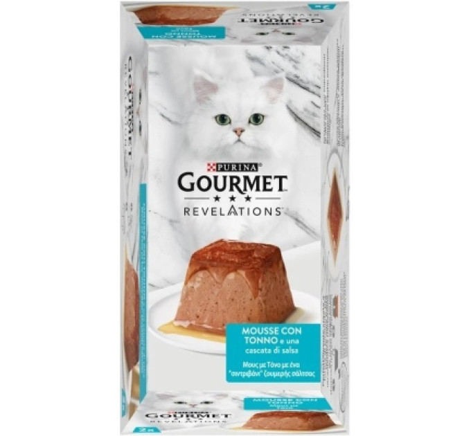 Purina Gourmet Паштет для котів Purina Gourmet Revelations мус з тунцем 2х57 г (8445291938014)