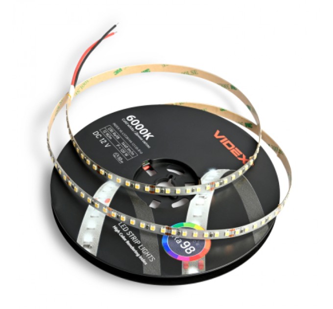 Світлодіодна стрічка Videx DC12V 120W 10M 6000K Ra98 IP20 (VL-LST28144-12126-B10)