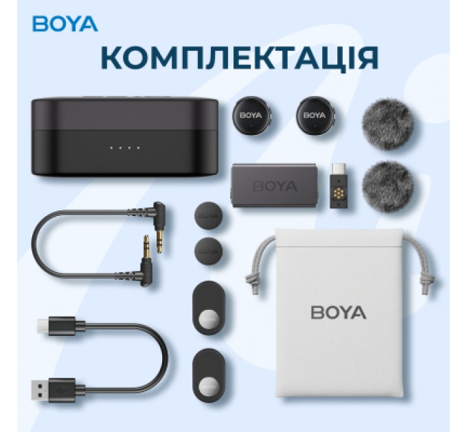 Мікрофон Boya LINK 3-02 Type-C/TRS Black (LINK 3-02)
