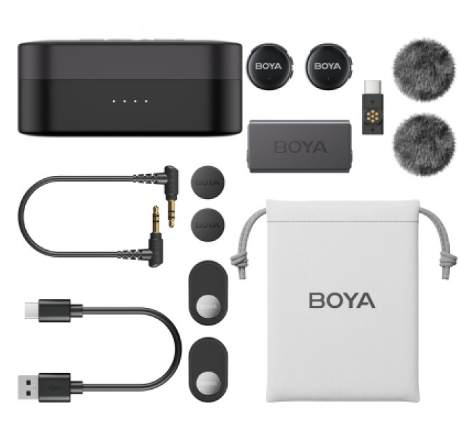 Мікрофон Boya LINK 3-02 Type-C/TRS Black (LINK 3-02)