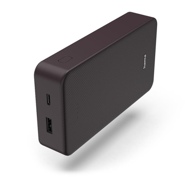 Hama Батарея універсальна Hama 20000mAh, 15W/5V/3A, USB-C, USB-A, plum (00201715)