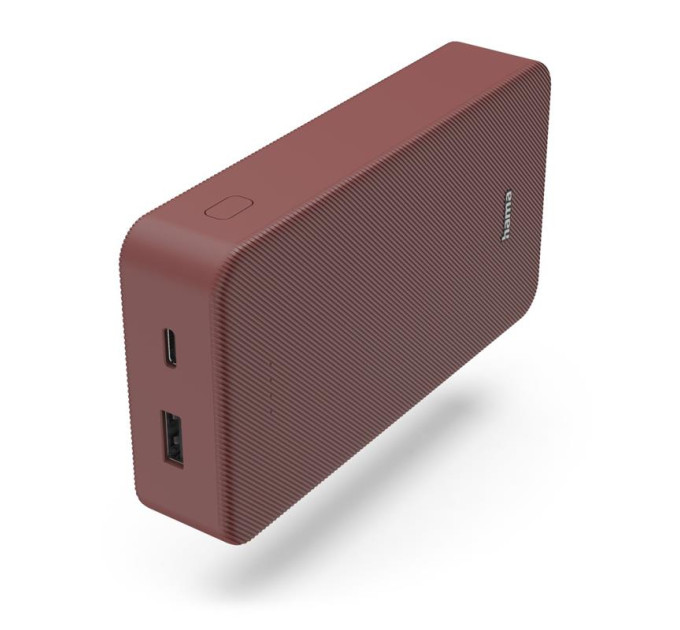 Hama Батарея універсальна Hama 20000mAh, 15W/5V/3A, USB-C, USB-A, red (00201717)