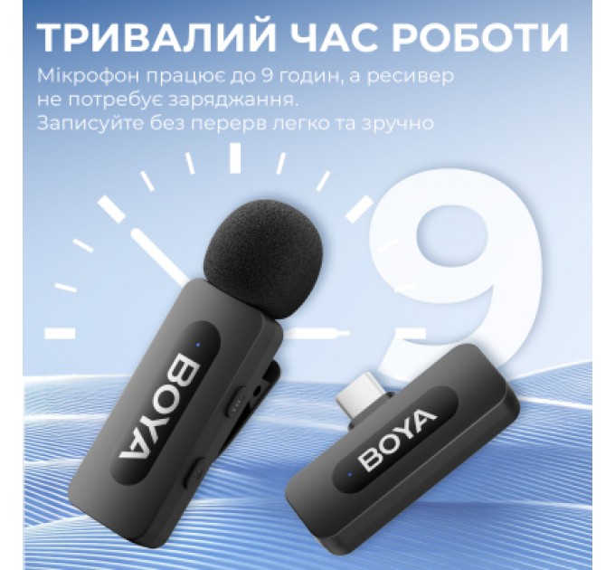 Мікрофон Boya BY-V20 Type-C Black (BY-V20)