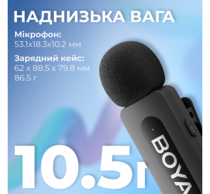 Мікрофон Boya BY-V30 Type-C Black (BY-V30)