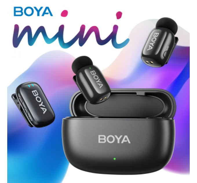 Мікрофон Boya mini-18 3,5 мм/TRS/Type-C Black (mini-18)