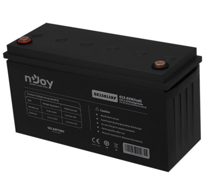 nJoy Акумуляторна батарея Njoy GE15012KF 12V 150AH (BTVGCLTODHLKFCN01B) GEL