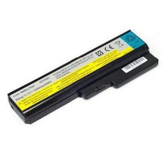 Lenovo Акумулятор до ноутбука Lenovo IdeaPad G430 42T4725, 5200mAh (58Wh), 6cell, 11.1V, Li-ion (A47829)