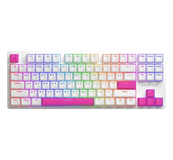 Набір кейкапів Hator PBT Keycaps Autograph Edition Knockout Pink (HTS-711)