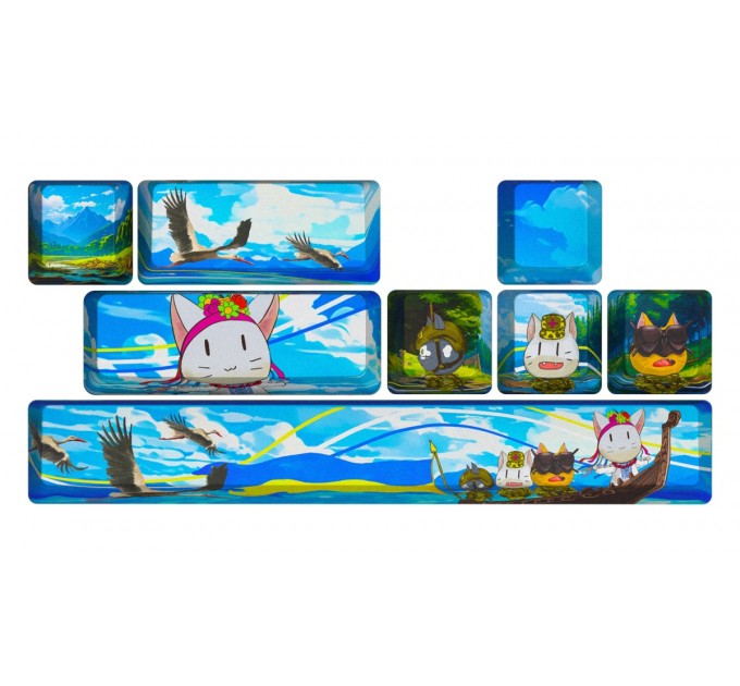 Набір кейкапів Hator PBT Keycaps Authentic Edition Fighting Cats (HTS-705)