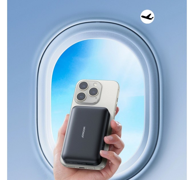 Універсальна мобільна батарея Joyroom Magnetic Wireless JR-W020 10000mAh 20W Black (6941237118455)
