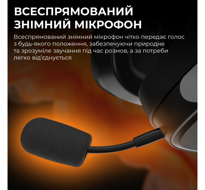 Bluetooth-гарнітура Ajazz AHM09 MAX 3-Mode Black (AHM09-MAX-BGY)