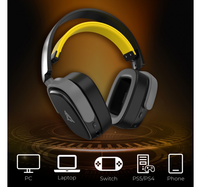 Bluetooth-гарнітура Ajazz AHM09 MAX 3-Mode Black (AHM09-MAX-BGY)