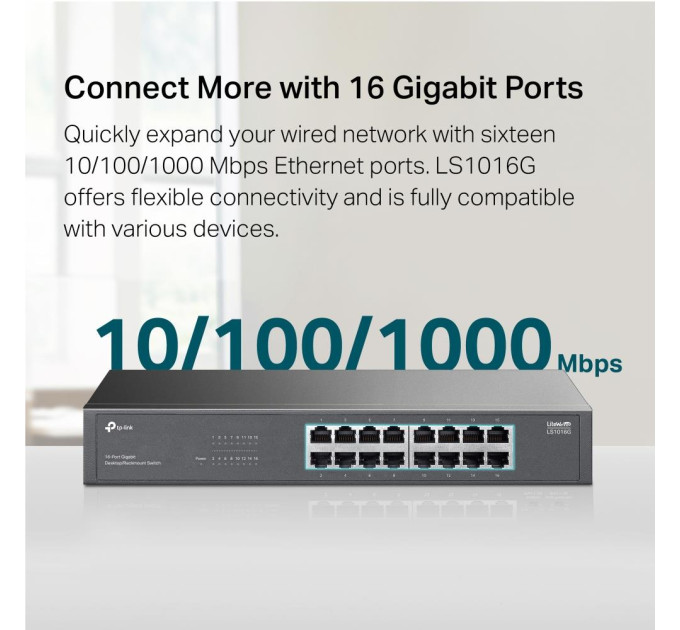 TP-Link Комутатор, LS1016G TP-LINK