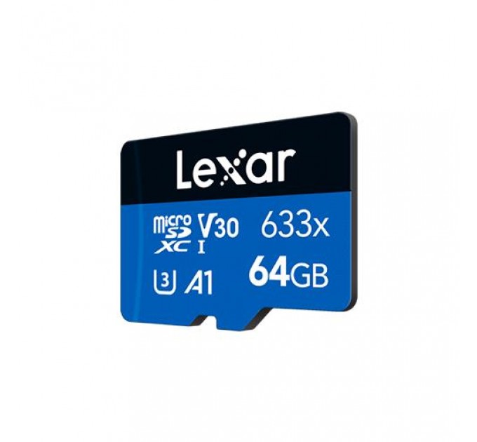 Карта пам’яті MICRO SDXC 64GB UHS-I W/A LMSBLPL064G-BNANG LEXAR