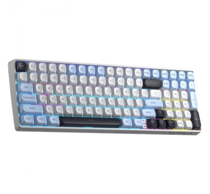 Клавіатура Aula S100pro RGB KRGD Brown Switch Wireless/Bluetooth/Type-C UA White/Black (6948391205755)