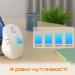 Meetion Мишка Meetion BTM032 Wireless/Bluetooth/USB White (MT-BTM032-B)