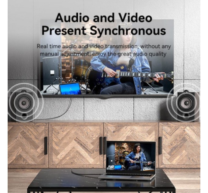 Кабель мультимедійний HDMI M to HDMI M 1.5m V2.0 4K 60Hz black VENTION (ALIBG)